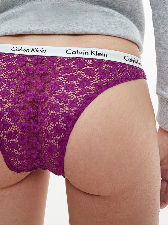 Carousel brazilky 3ks – Calvin Klein Underwear, Červená, Růžová barva Ženy