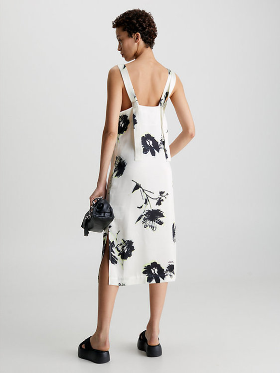 Modern Floral šaty – Calvin Klein, Bílá barva Ženy