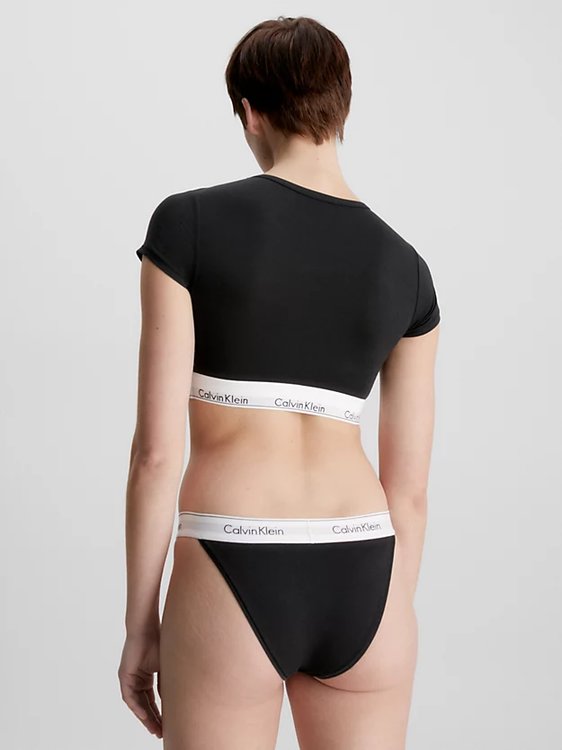 Luxusní Modern Cotton braletkový top, Černá barva, S, M, L