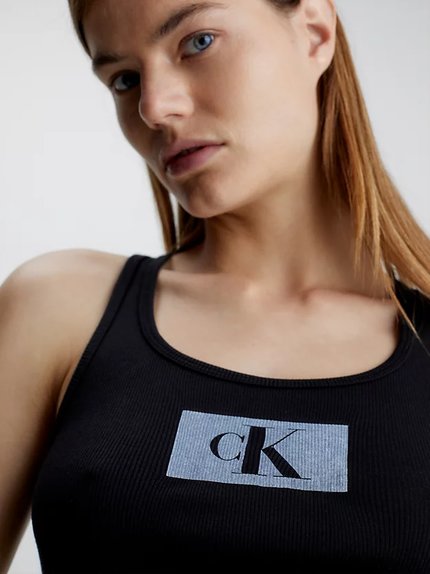 Módní 1996 Rib pyžamový set, Černá, Růžová barva, 2023