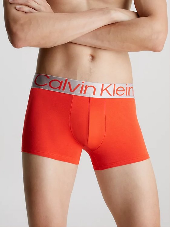 Reconsidered Steel boxery 3ks – Calvin Klein Underwear, Červená, Šedá barva Muži