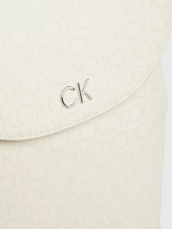 Luxusní Logo Flap batoh, Krémová barva, OS