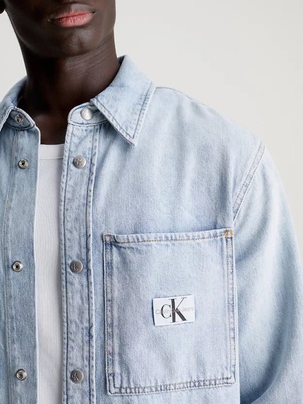 Módní Regular Linear košile, Modrá barva, 2024