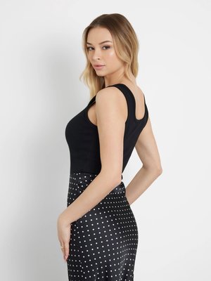 Guess Ribbed Knit tílko – GUESS, Černá barva Ženy