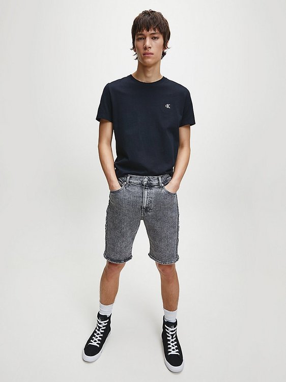 Triko Ck Essential – Calvin Klein Jeans, Černá barva Muži, Muži