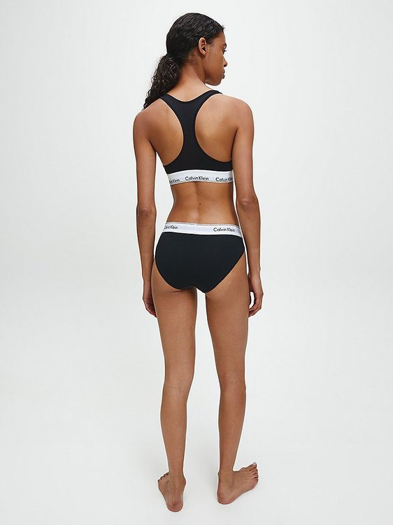 Módní Kalhotky Modern Cotton, Černá barva, BASIC                                   