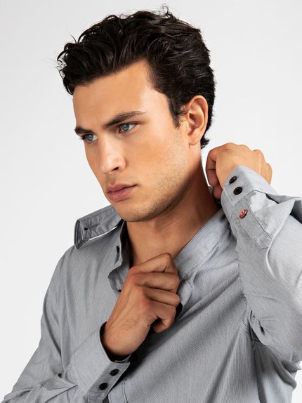 Módní Sunset košile, Šedá barva, 2021, 2020