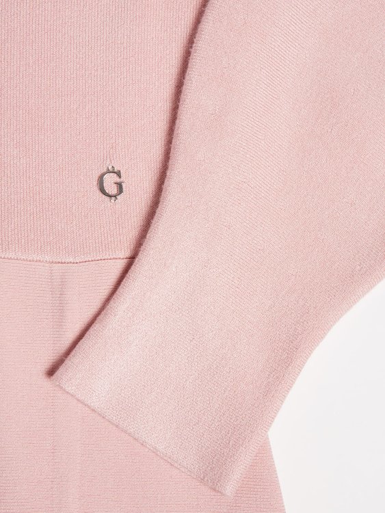 Luxusní Rib šaty, Růžová barva, XS, S 2