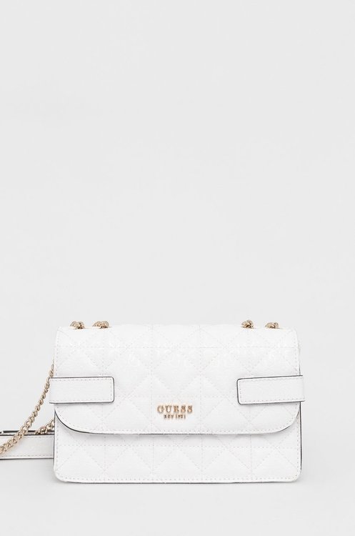 Guess – Malia crossbody, Bílá barva