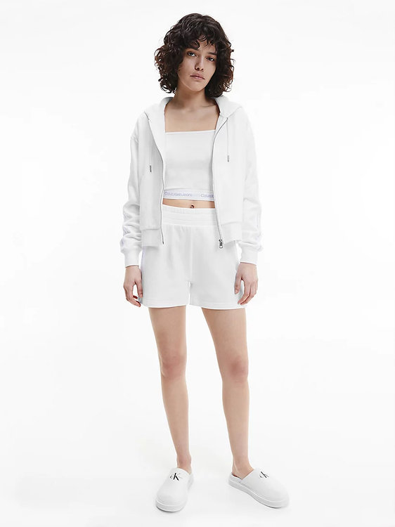 Logo tape mikina Bílá barva Ženy