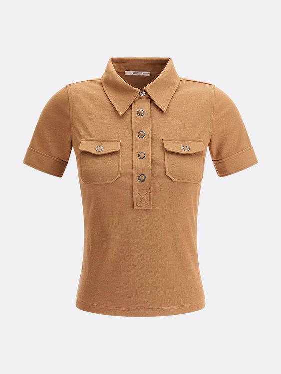 Luxusní Elodie top, Béžová barva, XS, S, M, L