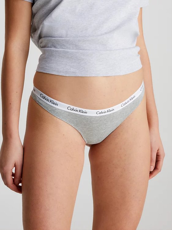 Carousel tanga 5ks – Calvin Klein Underwear, Černá, Modrá, Šedá barva Ženy
