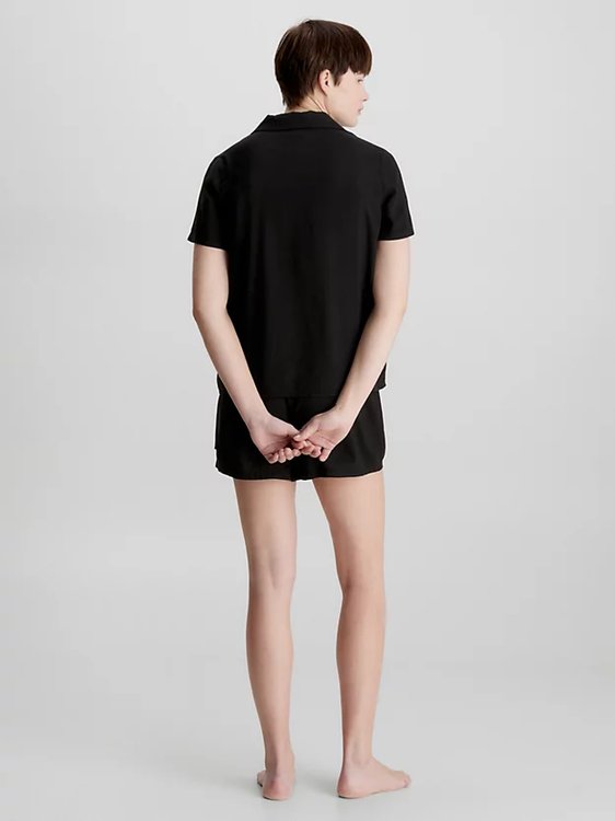 Woven pyžamový set – Calvin Klein Underwear, Černá barva Ženy