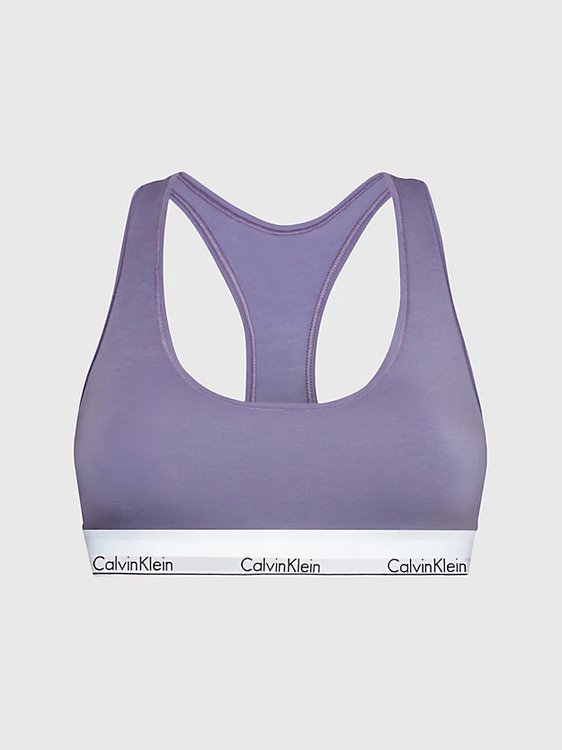 Calvin Klein Underwear – Modern Cotton podprsenka, Fialová barva