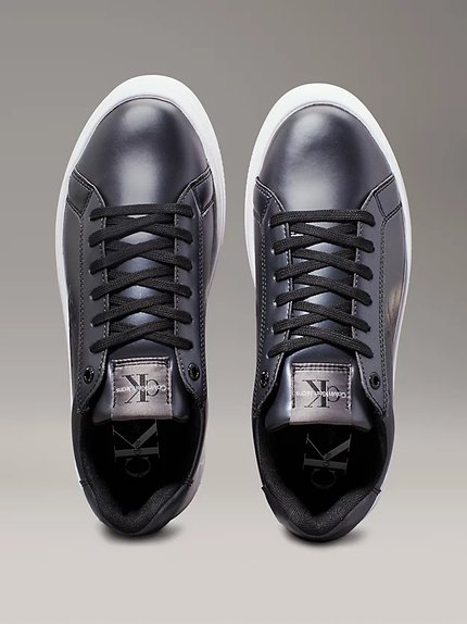 Módní Bold Platf Low Lace tenisky, Černá barva, 2024