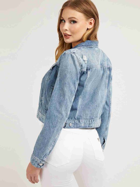 Luxusní Delya denim bunda, Modrá barva, XS, S, M, L, XL 1