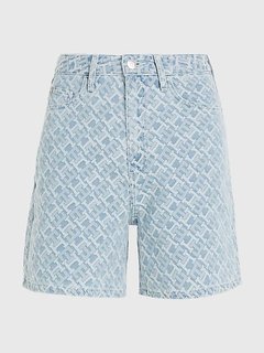 Jacquard Flare kraťasy Modrá barva Ženy