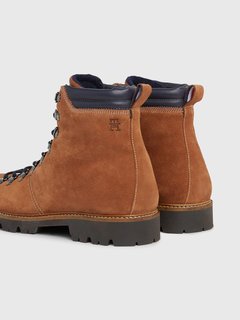 Luxusní Mix Suede kotníková obuv, Hnědá barva, 42, 43, 44