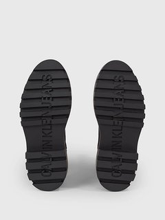 Černá barva, Flatform Chelsea kotníková obuv