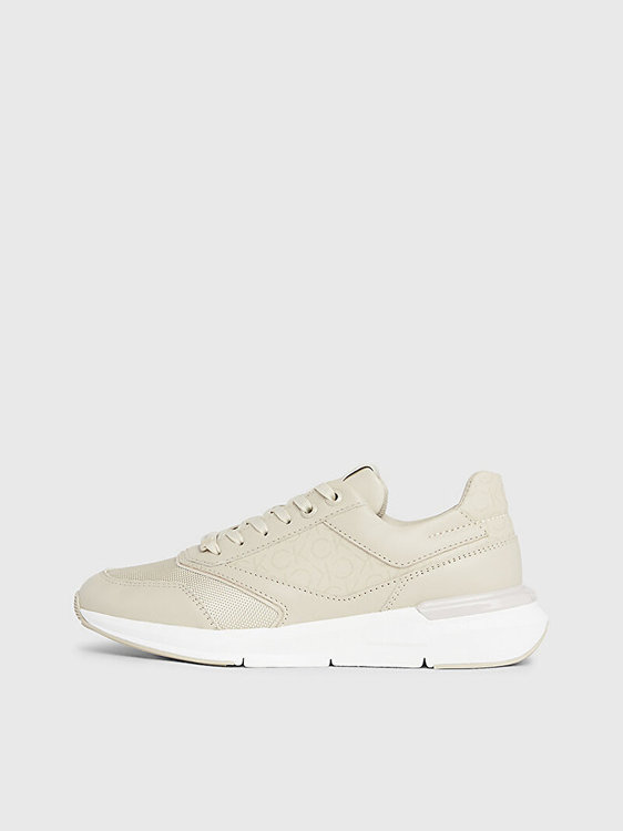 Calvin Klein Jeans, Béžová barva Runner Lace Up tenisky
