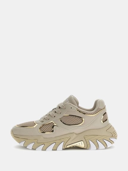 Módní Norina tenisky, Béžová barva, 2024