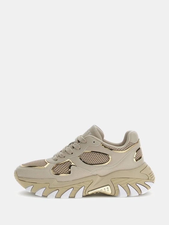 Módní Norina tenisky, Béžová barva, 2024