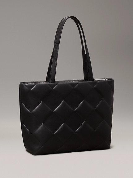 Módní Diamond Quilt velká kabelka, Černá barva, 2024