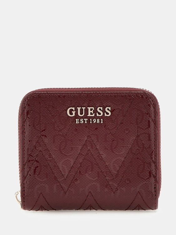 GUESS – Adelard malá peněženka, Vínová barva