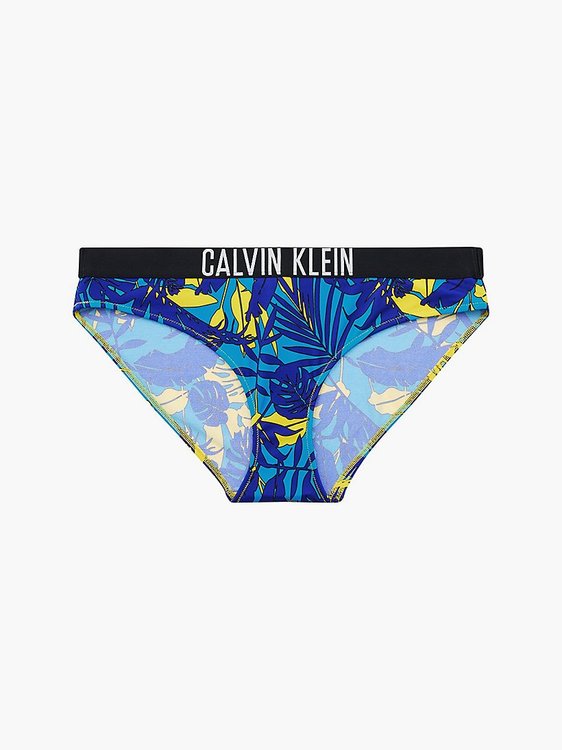Calvin Klein Swimwear – Plavky - Spodní díl, Černá, Modrá, Žlutá barva