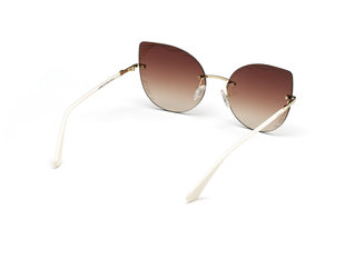 Luxusní Sluneční brýle, Bílá, Hnědá, Zlatá barva, UNI 1