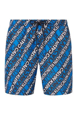 Drawstring plavky – Calvin Klein Swimwear, Modrá barva Muži