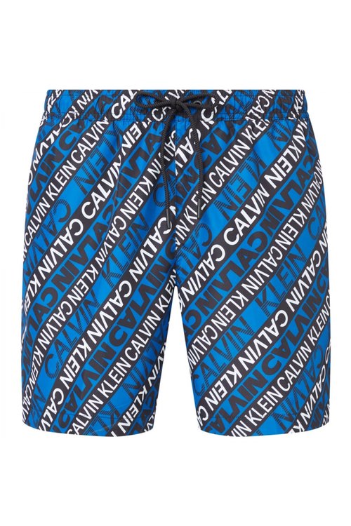Drawstring plavky – Calvin Klein Swimwear, Modrá barva Muži