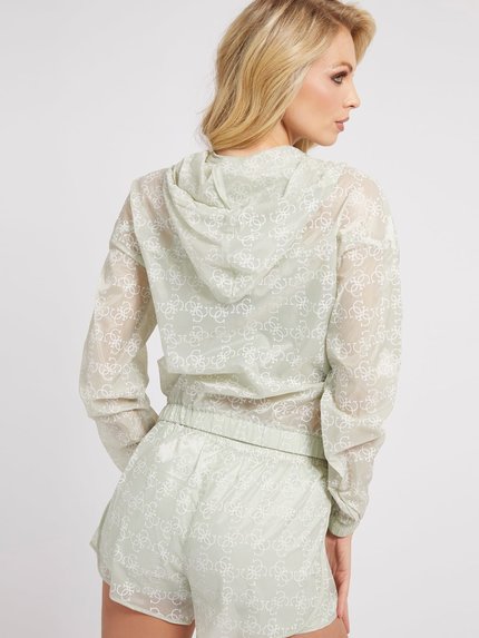 Módní Diamond větrovka, Zelená barva, 2022 1