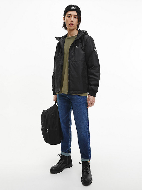 Padded bunda – Calvin Klein Jeans, Černá barva Muži