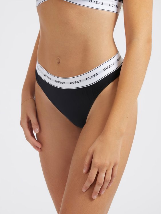 Carrie tanga – GUESS, Černá barva Ženy
