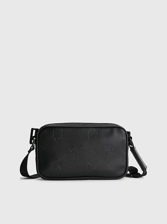 Calvin Klein Jeans – Monogram crossbody, Černá barva