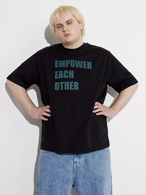 Empower Slogan triko – Calvin Klein Jeans, Černá barva Muži, Unisex, Unisex, Ženy