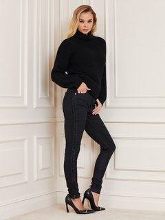 Evelyn Denim jeany Černá barva Ženy