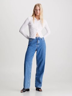 Luxusní Sheer Ribbed triko, Bílá barva, XS, S, M, L, XL