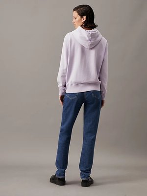 Washed Monologo Regular mikina – Calvin Klein Jeans, Fialová barva Ženy