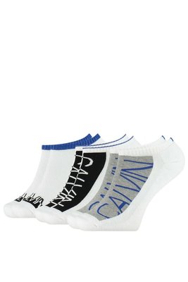 Calvin Klein Jeans – Ponožky 3ks, Bílá, Modrá, Šedá barva