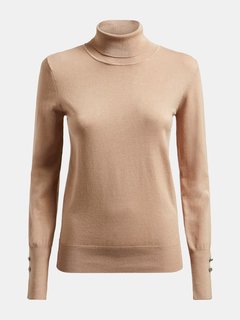 Rolákový svetr Béžová barva Ženy 1