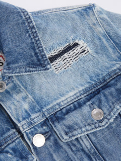 Guess – Delya denim bunda, Modrá barva 1