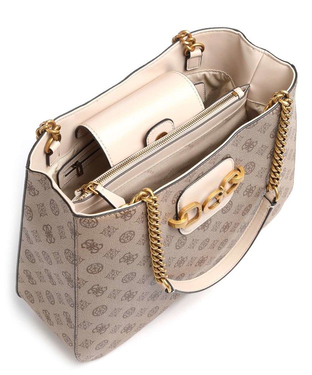 Luxusní Hensely kabelka, Béžová, Hnědá barva, T/U