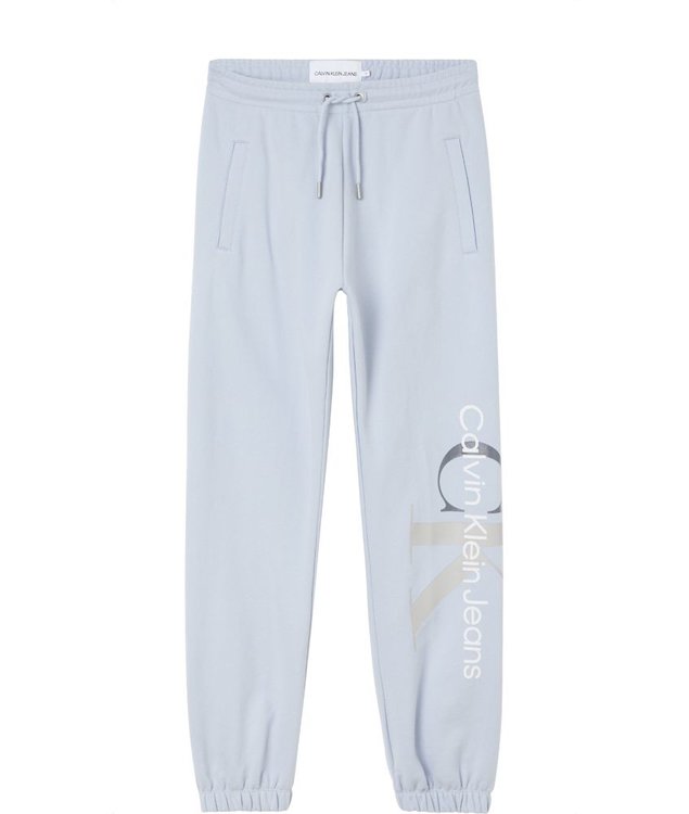 Calvin Klein Jeans – Relaxed monogram tepláky, Modrá barva