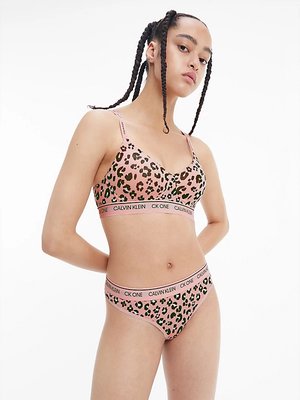 CK One Cotton tanga – Calvin Klein Underwear, Růžová barva Ženy