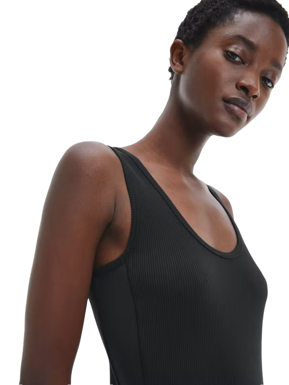 Módní Modal šaty, Černá barva, 2022