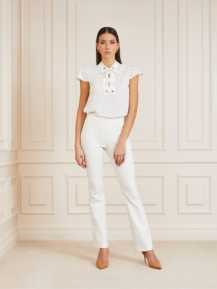 Módní Marika blůza, Bílá barva, 2023