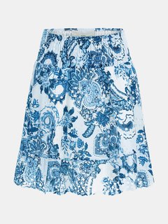 Luxusní Penny sukně, Modrá barva, XS, M