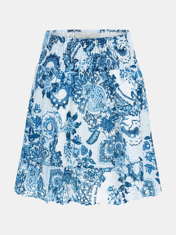 Luxusní Penny sukně, Modrá barva, XS, M